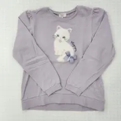 エニィファム　キッズ　トレーナー　猫　140