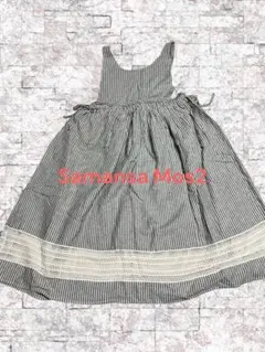 samansa Mos2 ×kazumi 前後着エプロンワンピース