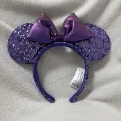 紫色スパンコールカチューシャ