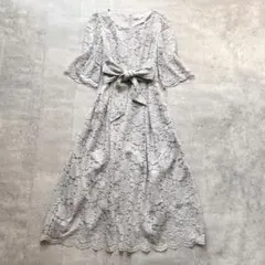 SWEET MOMMY マタニティワンピース 総レース 授乳服 リボンのサムネイル