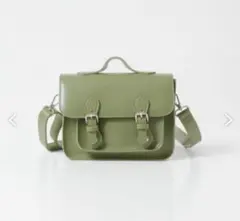【美品】SENSE OF PLACE サッチェルショルダーオリーブ　グリーン