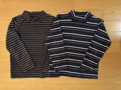ユニクロ☆120タートルネックフリース2枚セット