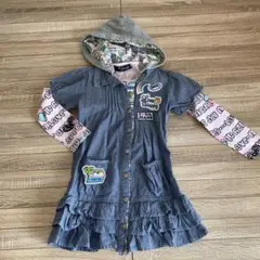 キッズワンピース チュニック＆長袖Tシャツセット