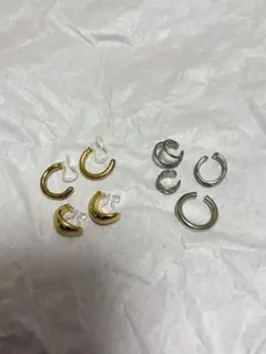 イヤーカフ イヤリング セット ゴールド シルバー