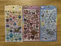 正規品　うるちゅるポップシール　サンリオ　3種セット