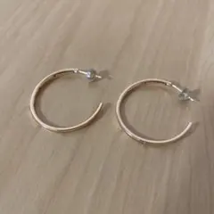 TASAKI 6Pダイヤ ゴールドフープピアス K18 キャッチなし