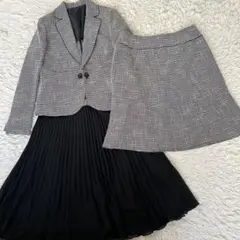 美品　ホワイトジョーラ　セットアップ スカートジャケット　3セット　17 黒