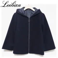 《レリアン》新品 中わた フーデットショートコート ジャケット 1(9サイズ)