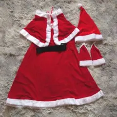 早い者勝ち⭐サンタコスプレ ケープ付き ワンピース コスチューム レディース