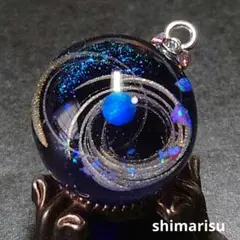 宇宙玉レジンネックレスno.271