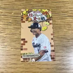宮本丈　シール　ステッカー　秋のはらぺこ大作戦　選手グルメ　ヤクルトスワローズ