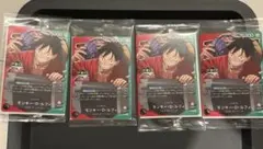 一番くじ　ワンピースカード　モンキーDルフィ　プロモ4枚セット