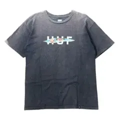 サンフェード【HUF】オールド グランジ スミクロ ブリーチ ヤケ ボロTシャツ