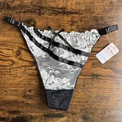 レディースショーツ　Tバック　サイドストリング　Sun Rode ブラック　紐