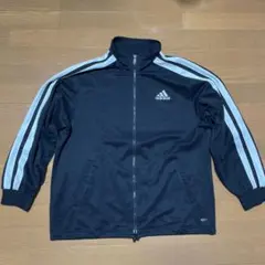 adidas ブラック トラックジャケット ジャージ ジップアッL ドローコート