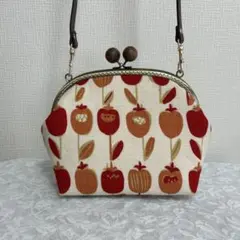 ハンドメイドがま口ショルダーバッグ