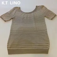 K.T LINO ボーダー柄 半袖ニットのサムネイル