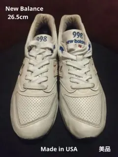 NEW BALANCE ニューバランス Ｍ998DMON 26.5cm ホワイトのサムネイル
