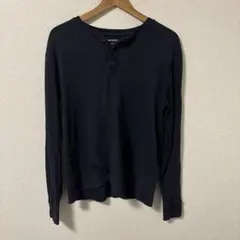 OLD NAVY サーマル ヘンリーネック カットソー Mサイズ