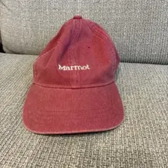 Marmot キャップ レッド