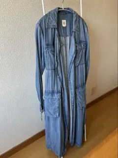 お値下げ！GAP ギャップ 薄手デニム生地口 ングコート Sサイズ