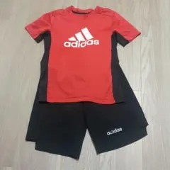 adidas 赤黒 ジャージセット 120cm