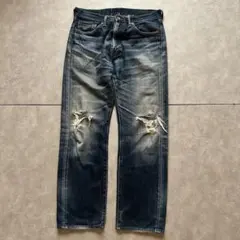 【☆希少☆】児島JEANS 岡山デニム　ダブルニー　w36 ☆希少☆】児島JEANS 岡山デニム ダブルニー w36 - メルカリ