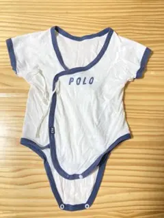 POLO ベビー肌着 60-70cm ホワイト/ネイビー