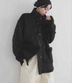 Lian ムートンミドルボアコート ブラック