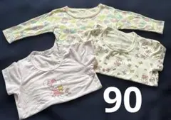 ベビーシャツ 90サイズ インナー 女の子 半袖 長袖