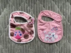 ウサギ ネコ カタツムリ スタイ2枚セット