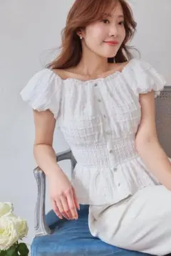 Her lip to Lily Puff Sleeve Top S - メルカリ