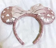 ディズニー ハート型スパンコールカチューシャ