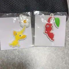 ピクミン　どこでもチャーム　黄＆赤