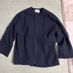 AMERICAN HOLIC ノーカラージャケット L ネイビー