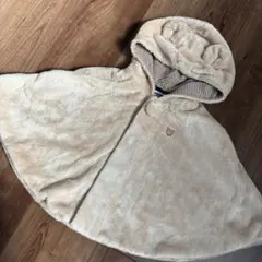ミキハウス フリース ベビーポンチョ 70〜90