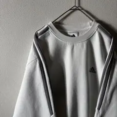 希少カラー 90s adidas ワンポイント 刺繍 肉厚スウェット XL