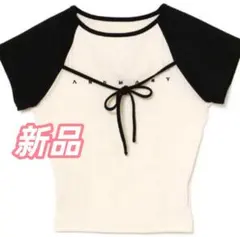 andmary Alma ribbon tops アイボリー Tシャツ - メルカリ