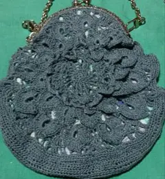 がま口バック　レース編み