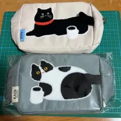 カルディ　未使用　ねこポーチ2つセット