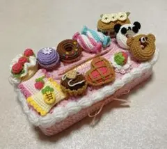 ボックスティッシュカバー❤︎ティッシュケース❤︎ハンドメイド❤︎あみぐるみ