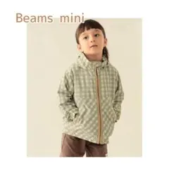 【新品タグ付】Beams mini フード収納 ナイロンブルゾン 90cm