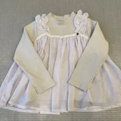 petit main フリル付きチュニック 110サイズ