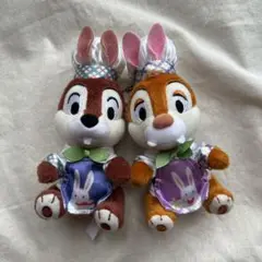 ディズニーストア チップとデール イースターうさぎ耳ぬいぐるみセット チップとデール ぬいぐるみ イースター バニー ウサギ