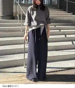 ANAYI ストレッチサテンカーゴパンツ ネイビー 36 - メルカリ