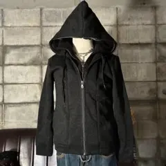 archive 平成　レイヤード　パーカー　裏起毛　お兄系　グランジ　ダークコア