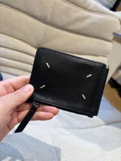 Maison Margiela ブラックレザー マネークリップ