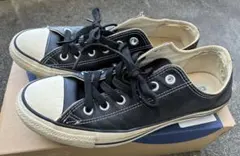 CONVERSE レザー オールスター ブラック 26cm US7.5