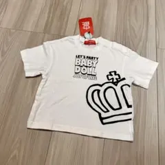 【新品】ベビードール　babydoll 半袖Tシャツ　80 モノクロ　ベビー服