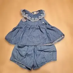petit main デニムセットアップ 120cmのサムネイル